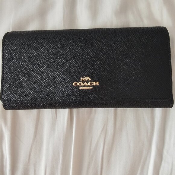 Coach Handbags - Coach Black Leather Wallet